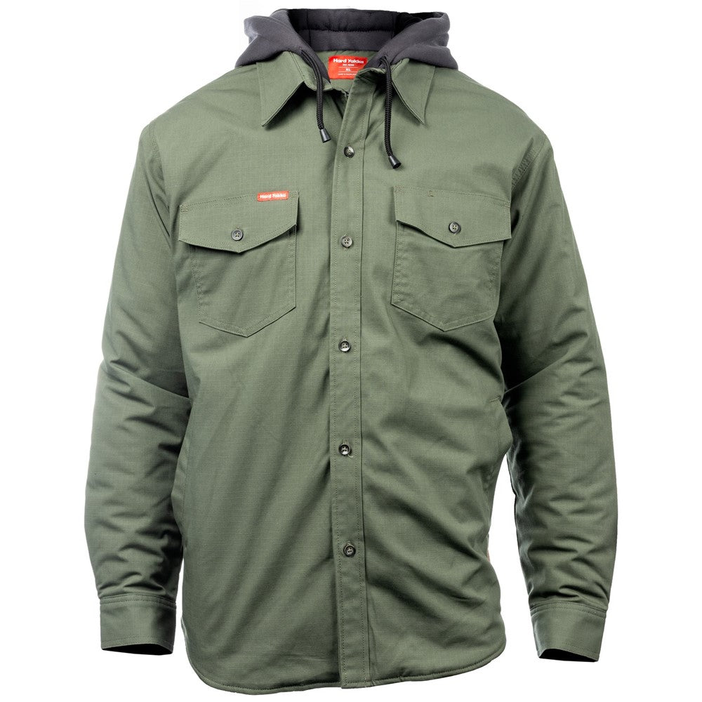 Men's Hard Yakka Quilted Solid Shacket