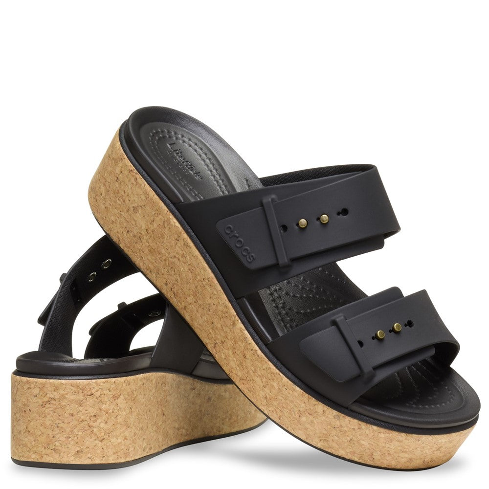 Women's Crocs Brooklyn Buckle Low Wedge