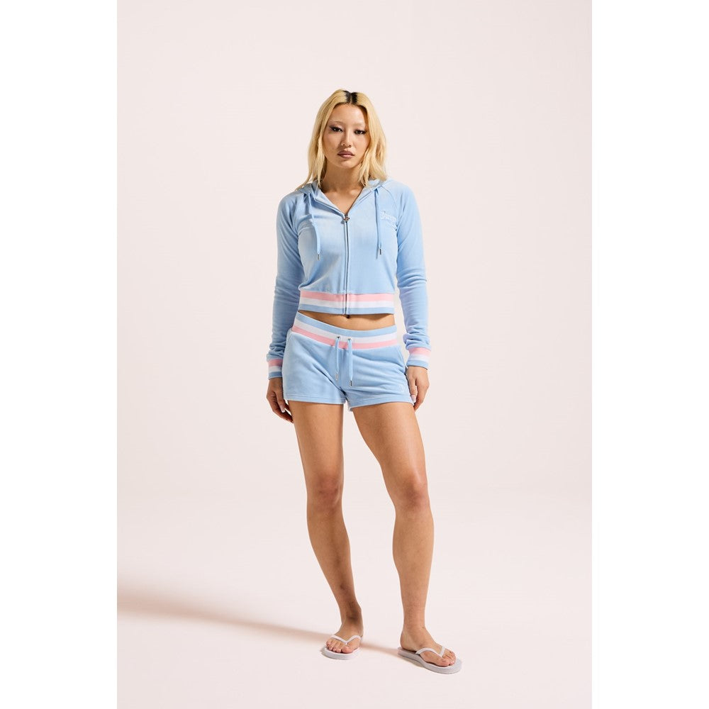 Women's Juicy Couture Velour Stripe Booty Shorts
