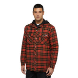 Men's Dickies Fleece Hooded Flannel Shirt