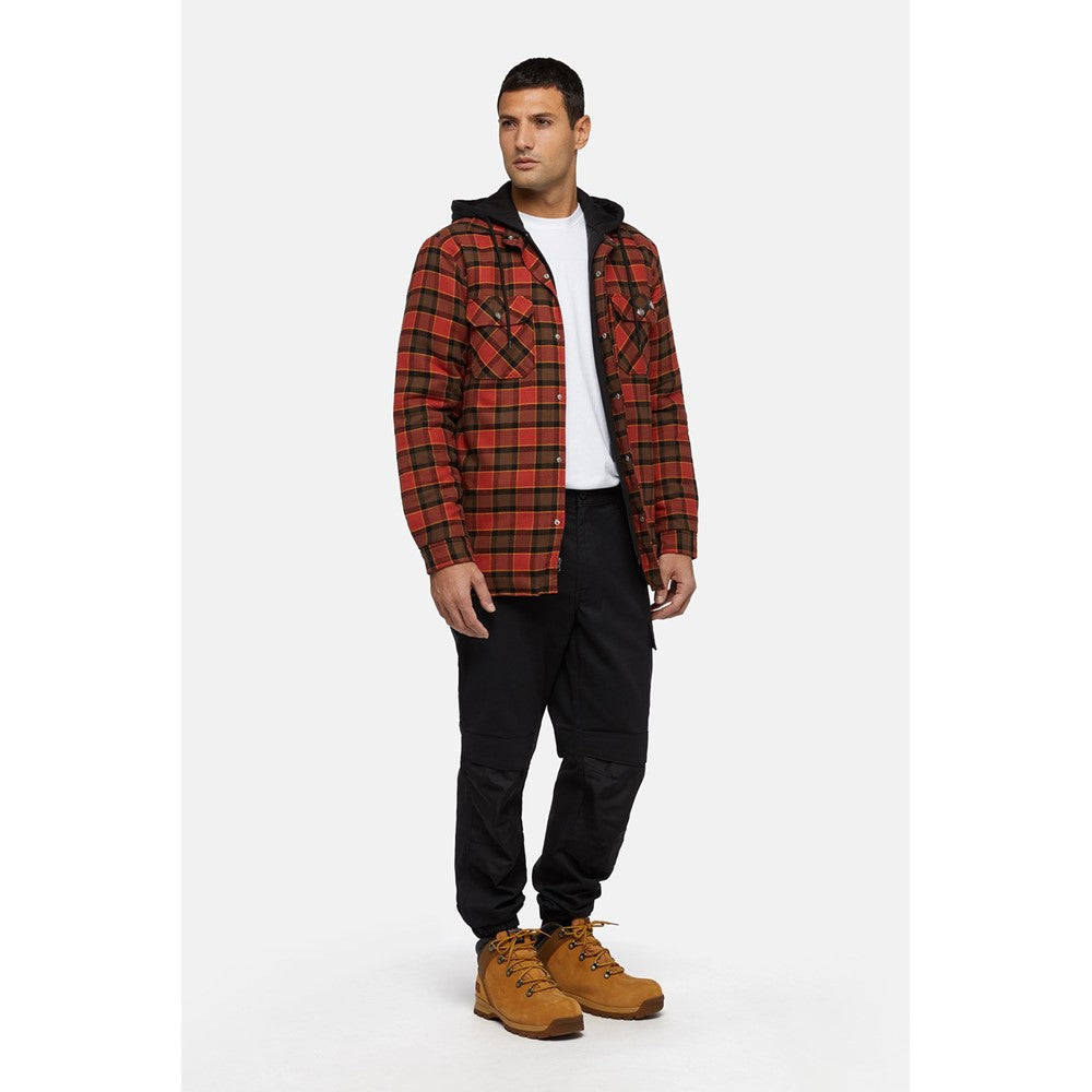Men's Dickies Fleece Hooded Flannel Shirt
