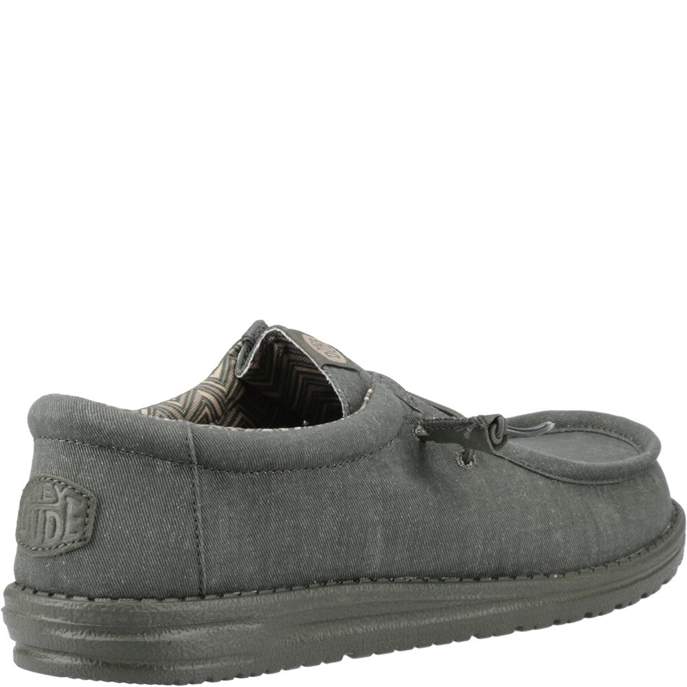 Men's HEYDUDE Wally Stretch Canvas Slip on Shoe