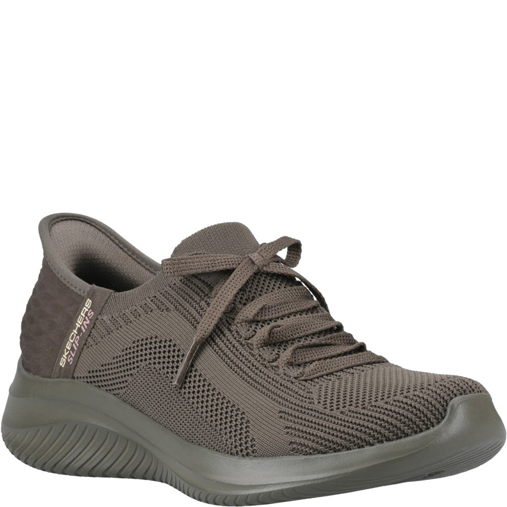 Ultra Flex Skechers Ladies Grey Trainers Women's Skechers Ultra