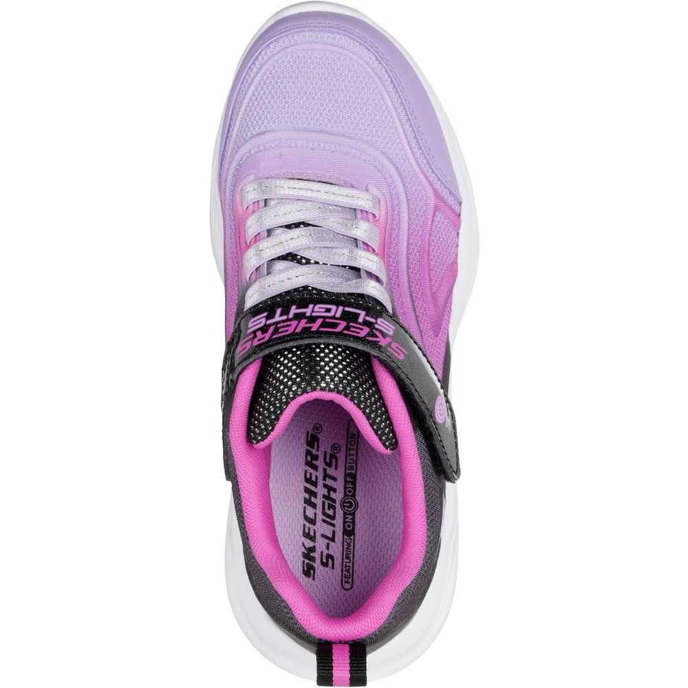 Girls' Skechers Sola Glow Color Breeze Trainer