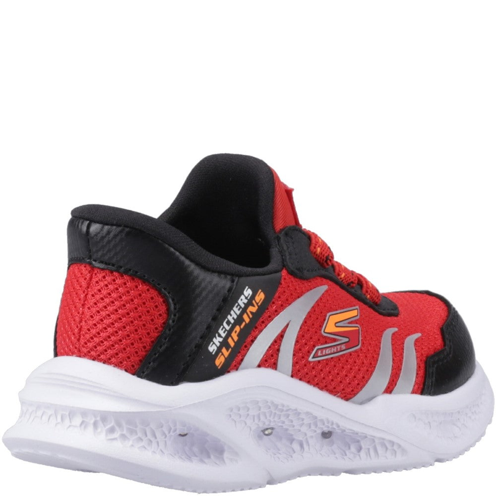 Boys' Skechers Meteor-Lights Brisk-Beams Trainers