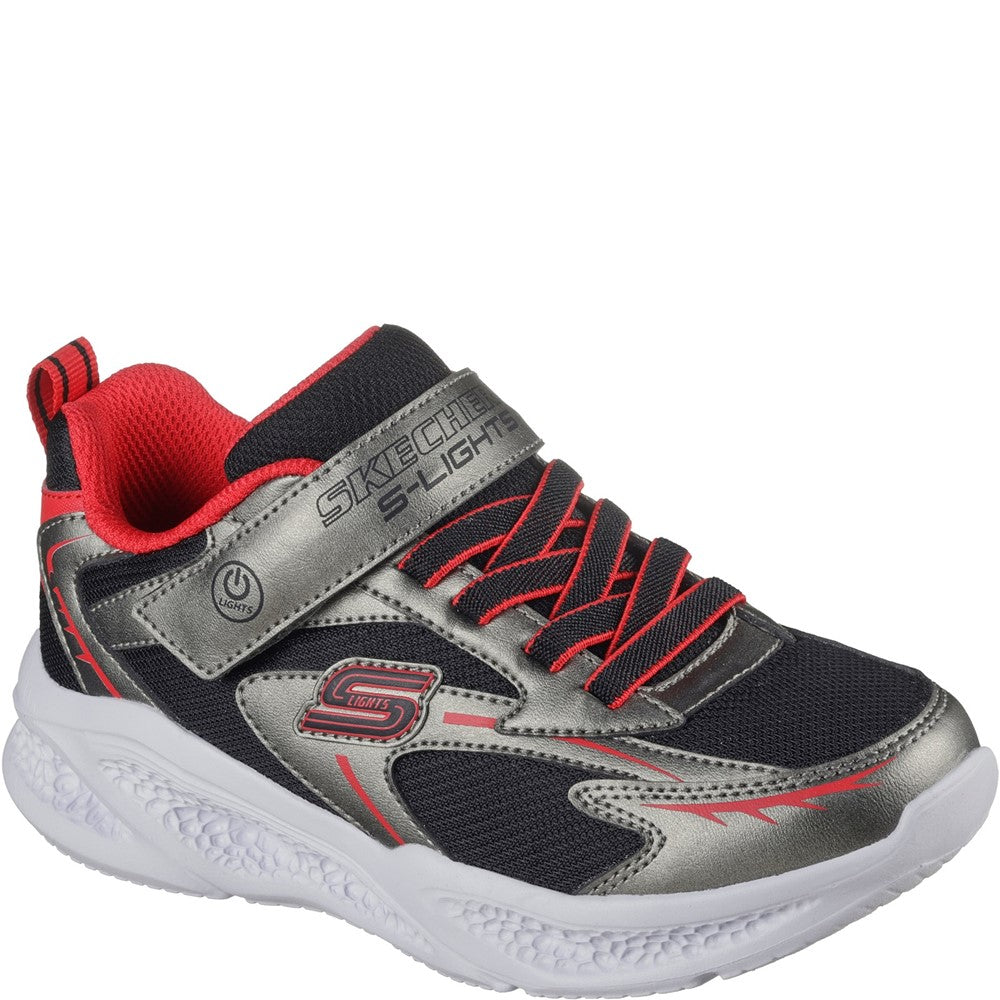 Skechers Kids Skechers Metallic Trainers Boys' Skechers Meteor