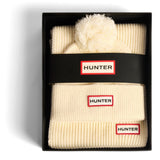 Unisex Hunter Arrinay Ribbed Pom Beanie/Scarf Box Set