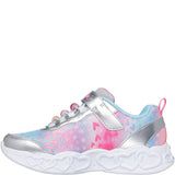 Girls' Skechers Infinite Heart Lights Heart Jewels Trainer