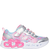 Girls' Skechers Infinite Heart Lights Heart Jewels Trainer