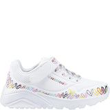 Girls' Skechers Uno Lite Heart Craze Trainers