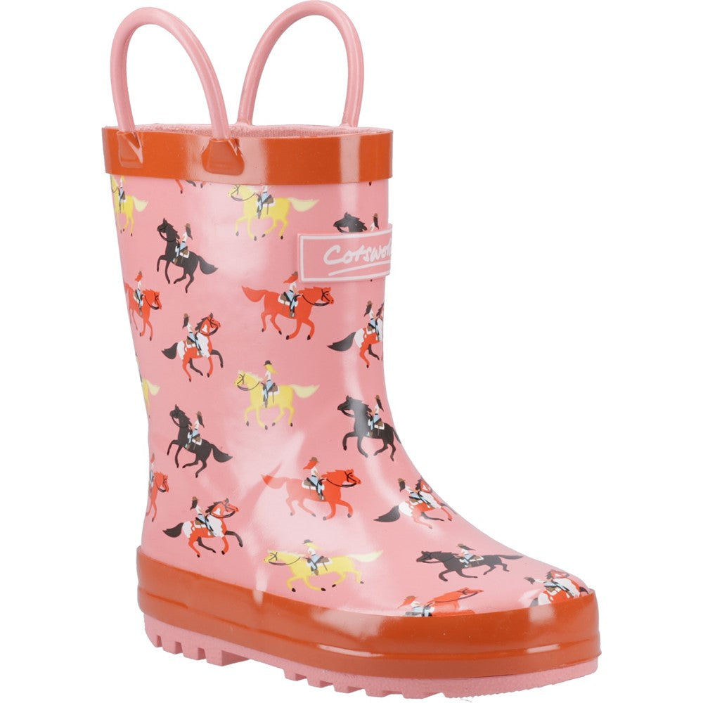 Kids Cotswold Puddle Waterproof Pull On Wellington Boots