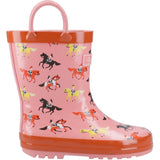 Kids Cotswold Puddle Waterproof Pull On Wellington Boots