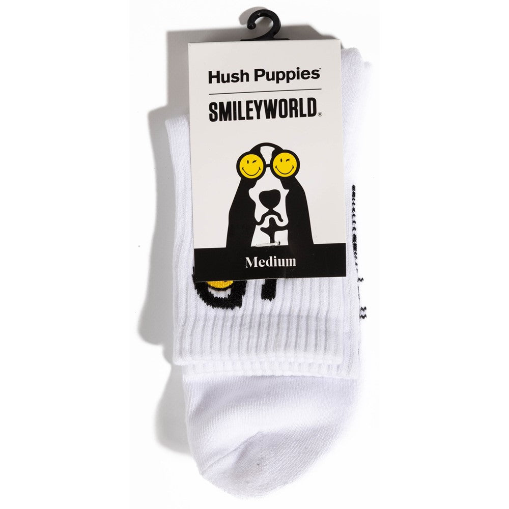 Men's Hush Puppies HP Mens Logo Smiley Sock