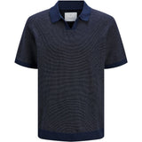 Men's Jack & Jones Easton Premium split neck knitted polo