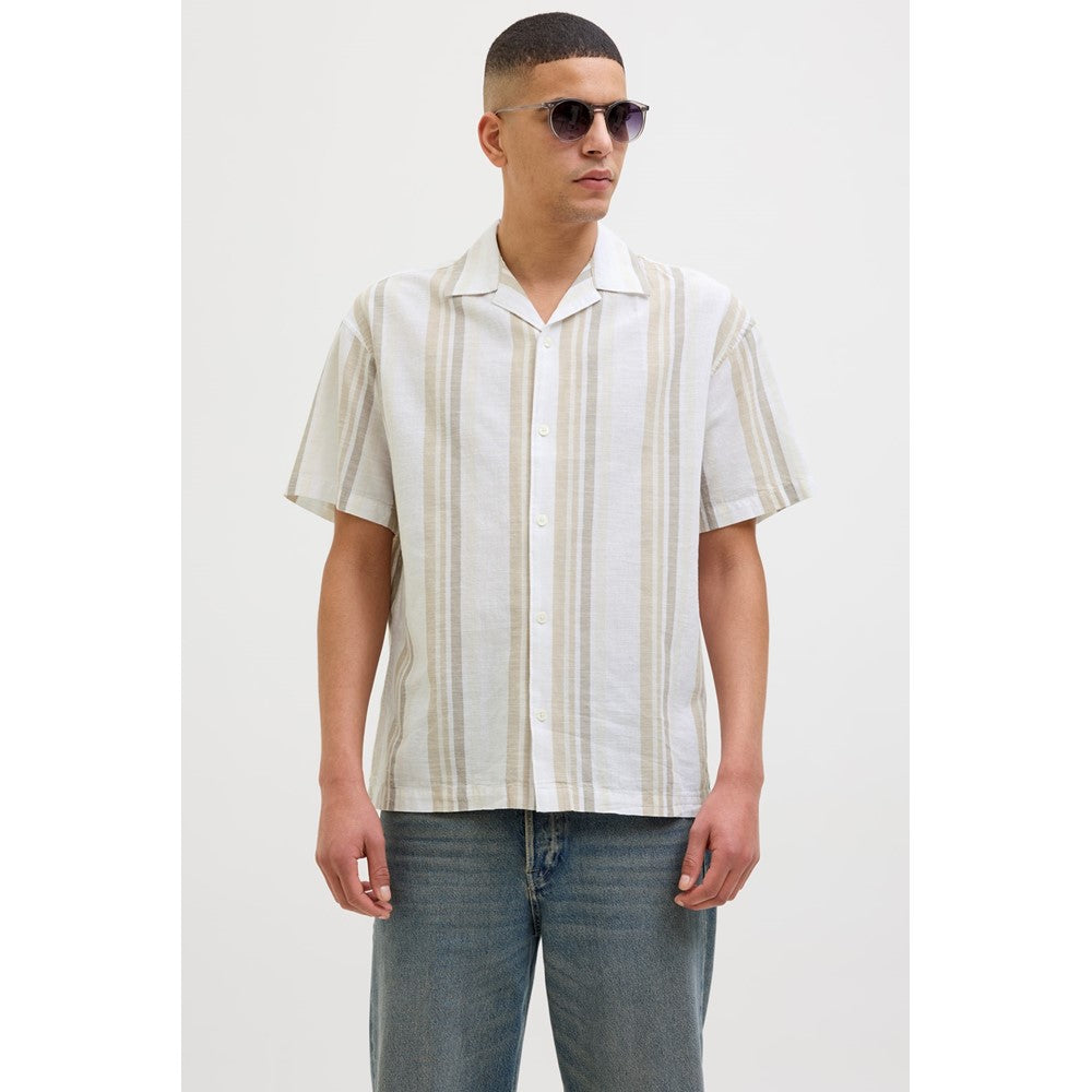 Men's Jack & Jones Premium Revere Collar Linen Shirt