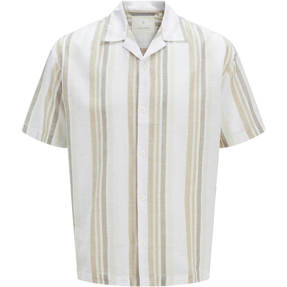 Men's Jack & Jones Premium Revere Collar Linen Shirt