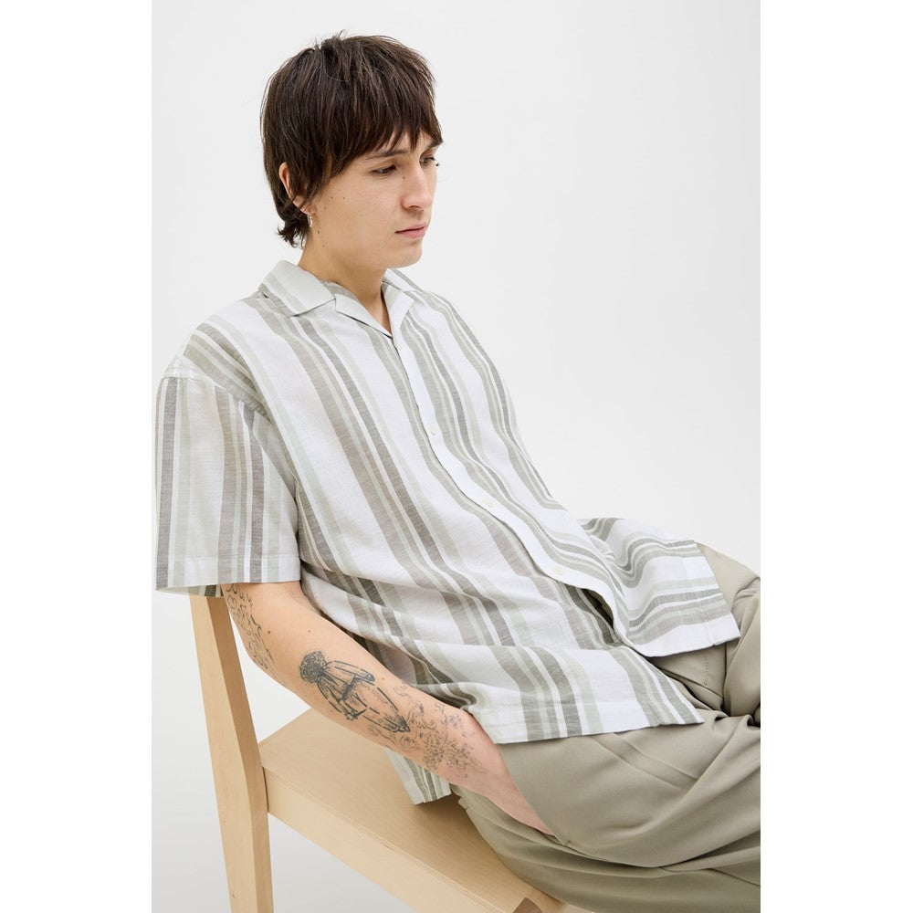 Men's Jack & Jones Premium Revere Collar Linen Shirt