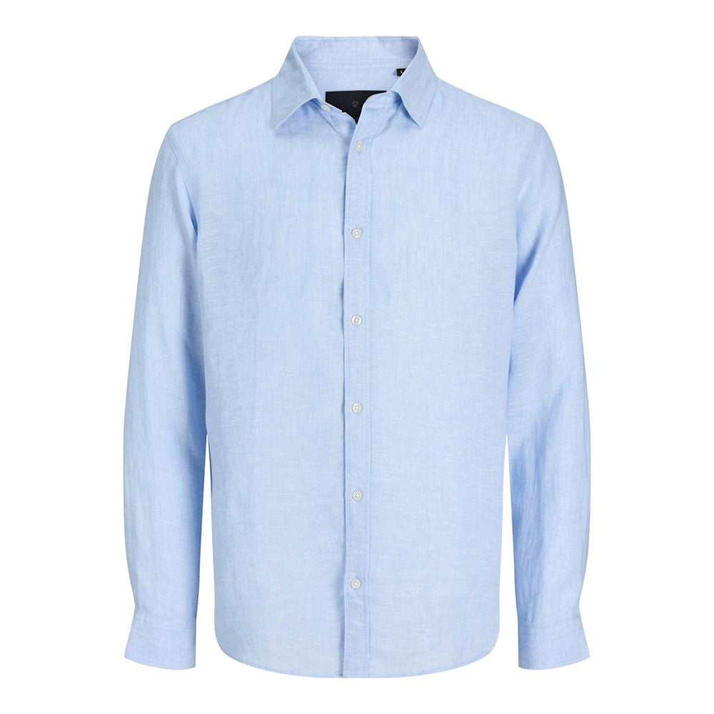 Men's Jack & Jones Jack & Jones linen shirt in Light Blue