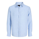 Men's Jack & Jones Jack & Jones linen shirt in Light Blue