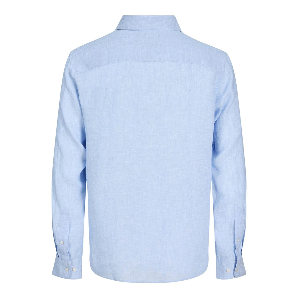 Men's Jack & Jones Jack & Jones linen shirt in Light Blue