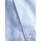Men's Jack & Jones Jack & Jones linen shirt in Light Blue