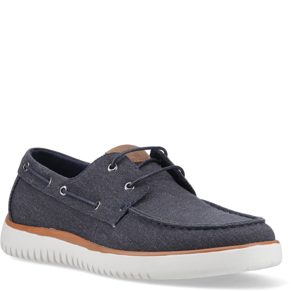 Men's Hush Puppies Daniel Canvas Boat Shoe