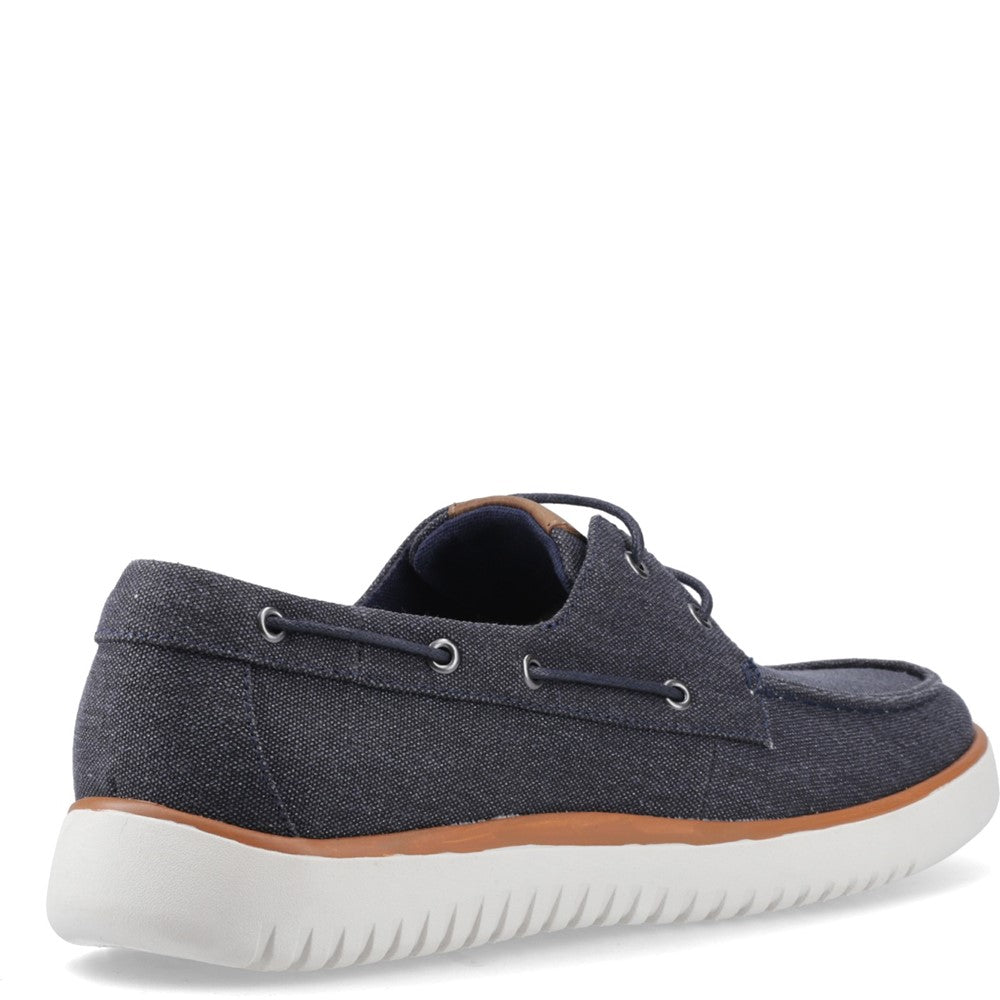 Men's Hush Puppies Daniel Canvas Boat Shoe
