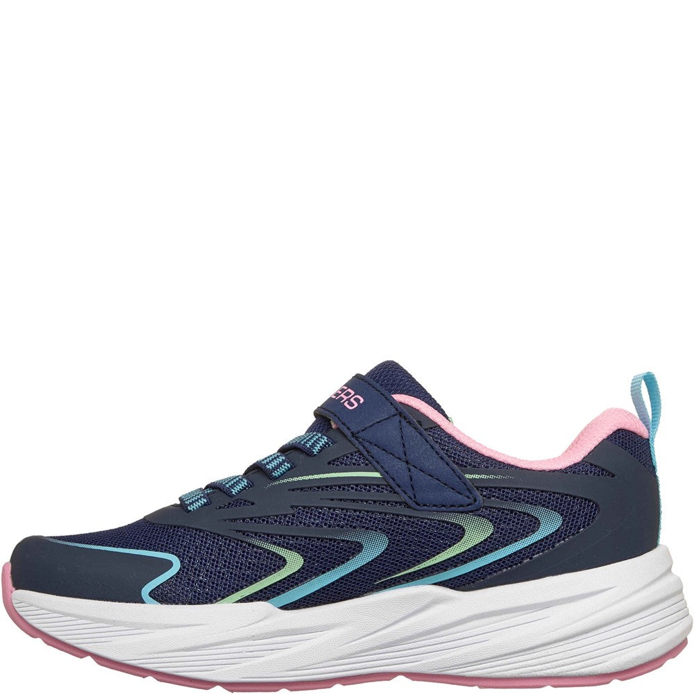 Girls' Skechers Microspec Tread Hyper Speed Trainers