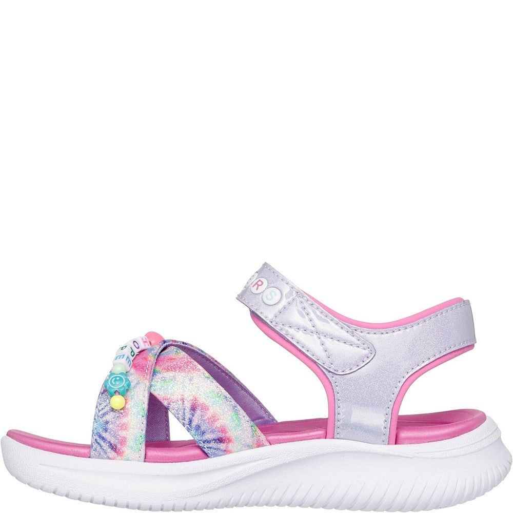 Girls' Skechers Jumpsters Tie Dye BFFs Sandal