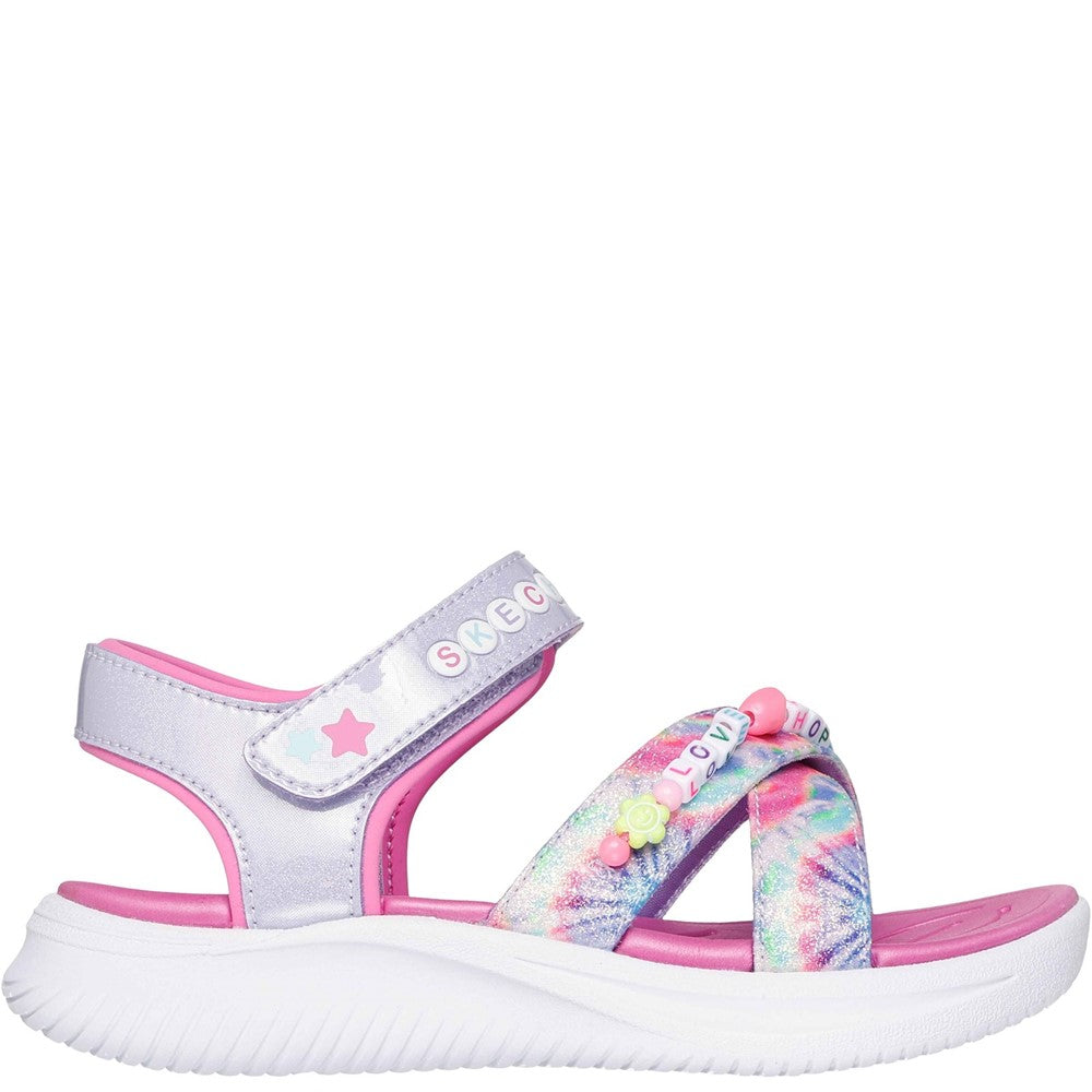Girls' Skechers Jumpsters Tie Dye BFFs Sandal