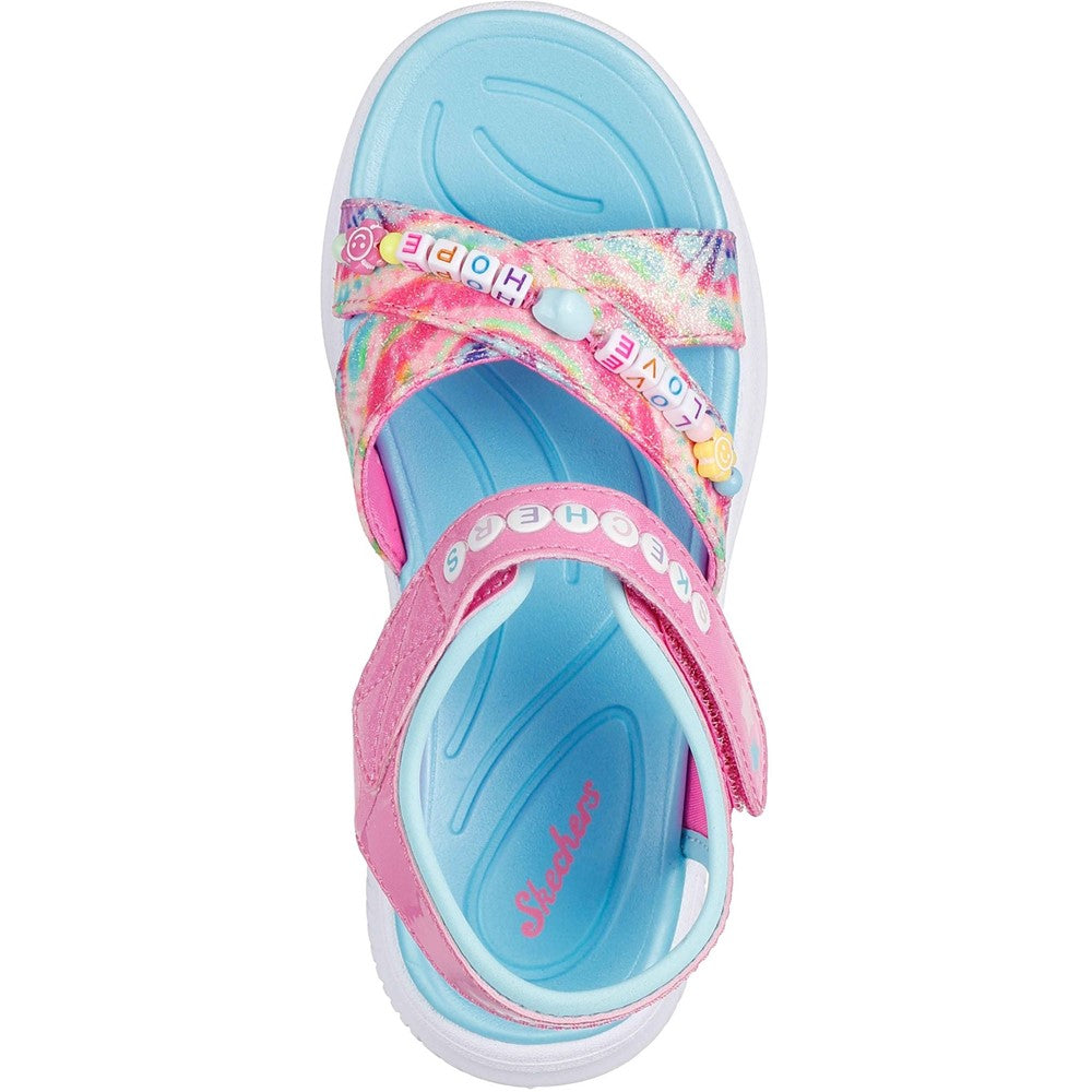 Girls' Skechers Jumpsters Tie Dye BFFs Sandal