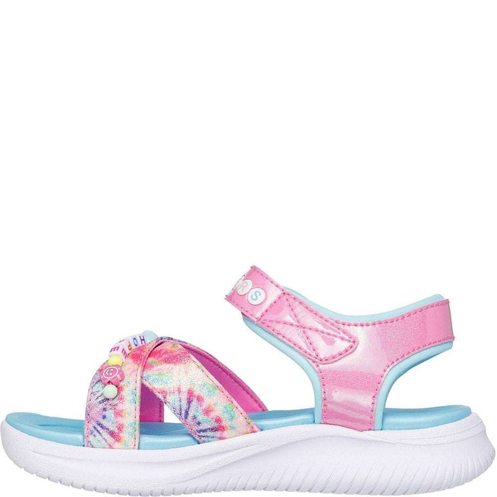 Girls' Skechers Jumpsters Tie Dye BFFs Sandal