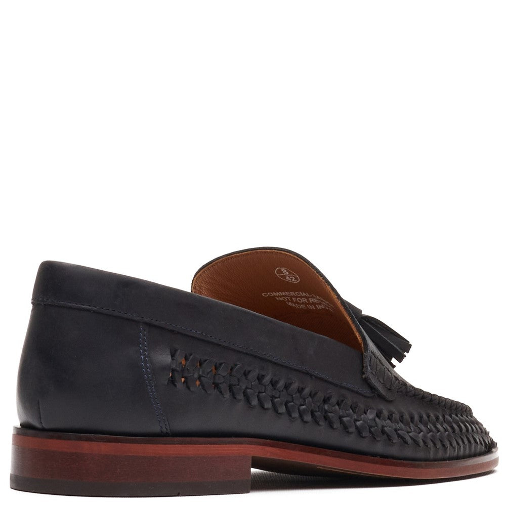 Men's Base London Bracken Leather Weave Loafer