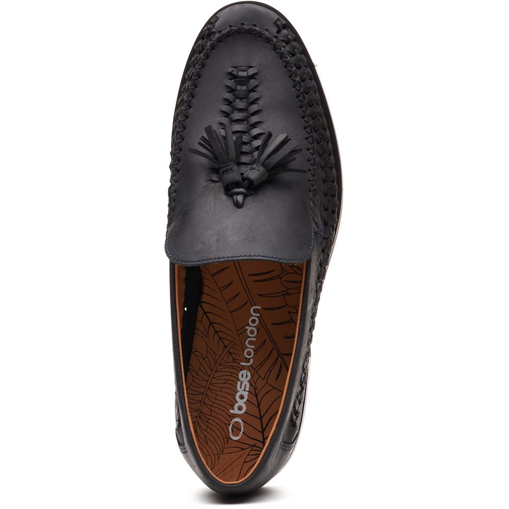 Men's Base London Bracken Leather Weave Loafer