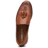 Men's Base London Bracken Leather Weave Loafer