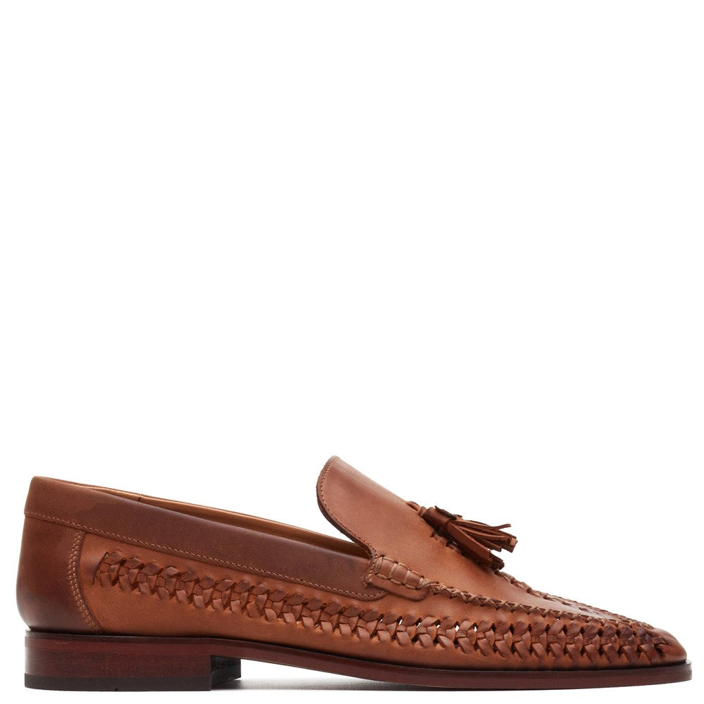Men's Base London Bracken Leather Weave Loafer