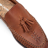 Men's Base London Bracken Leather Weave Loafer
