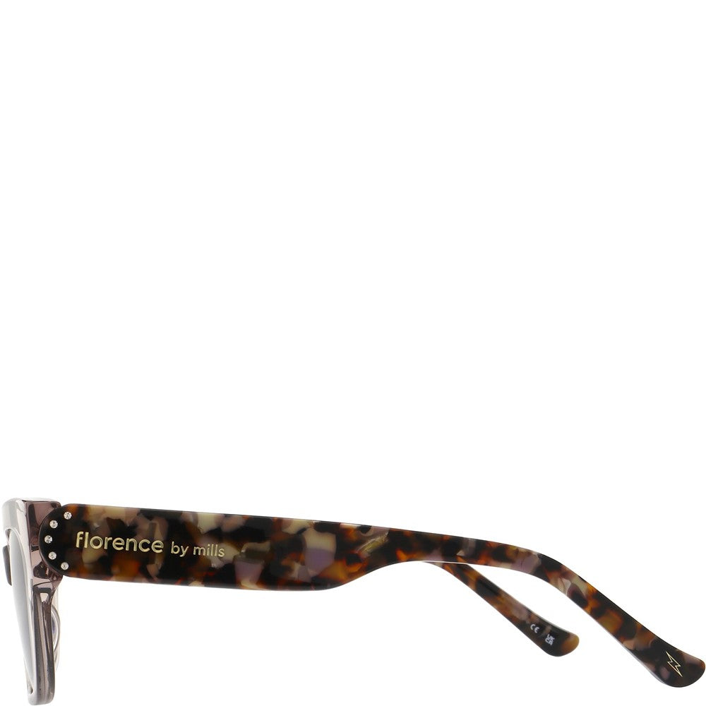 Women's Florence By Mills Classic Nude Transparent Sunglasses