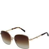 Women's Karen Millen Gold Metal Sunglasses