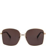 Women's Karen Millen Rose Gold Metal Sunglasses