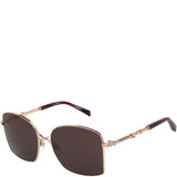 Women's Karen Millen Rose Gold Metal Sunglasses