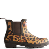 Women's Hunter Original Chelsea Leopard Print Boot