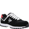black red white
