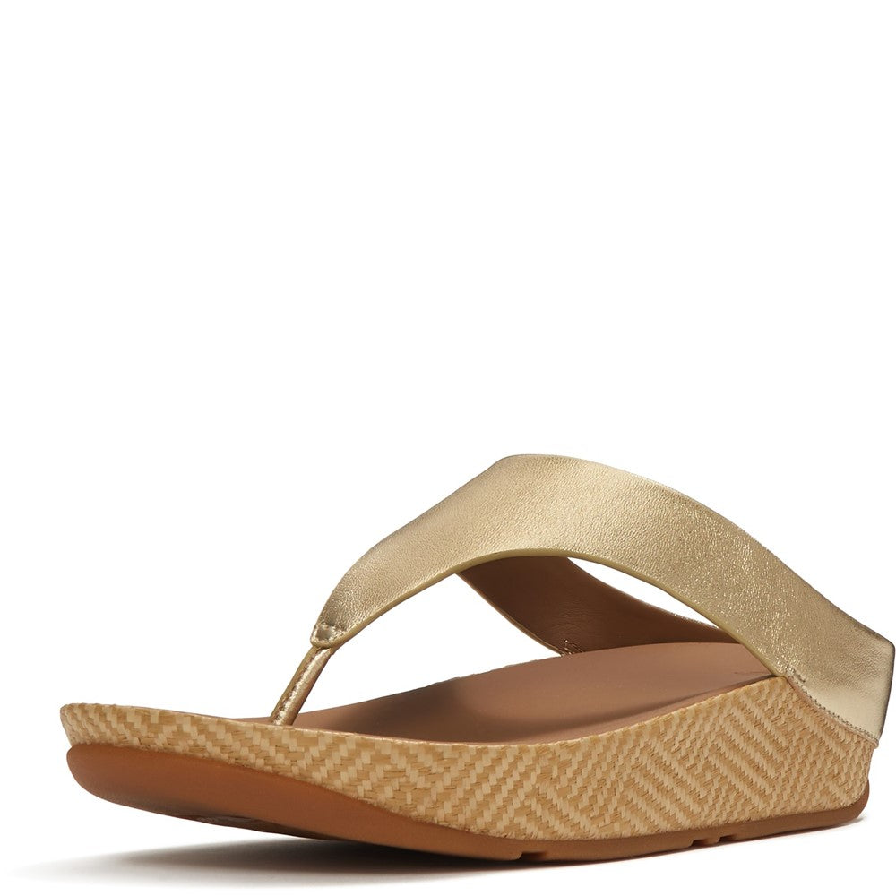 Women's Fitflop Lulu Lux Graphic-Weave Toe-Post
