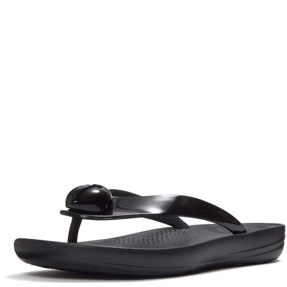 Women's Fitflop iQushion Glossy-Button Flip-Flops