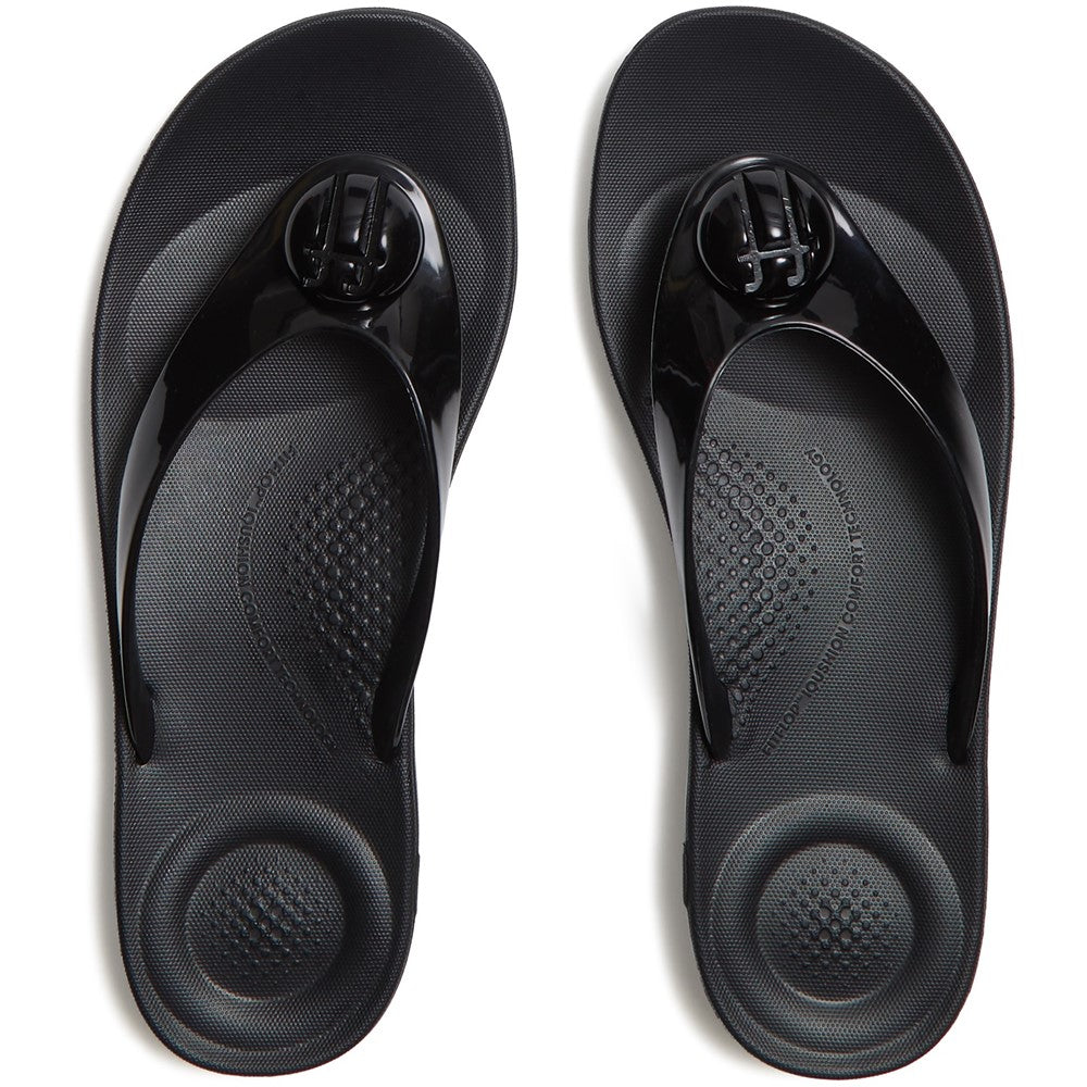 Women's Fitflop iQushion Glossy-Button Flip-Flops
