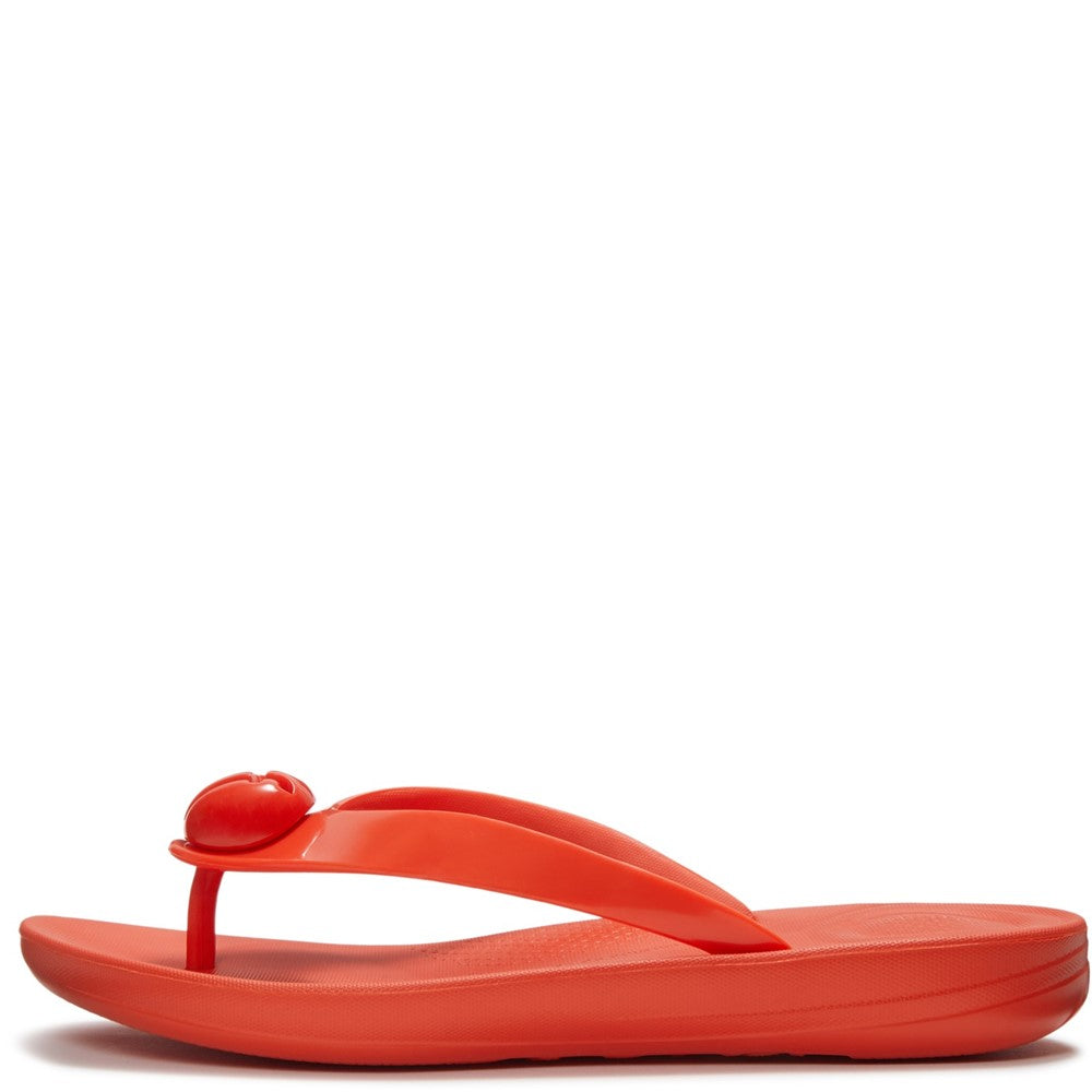 Women's Fitflop iQushion Glossy-Button Flip-Flops