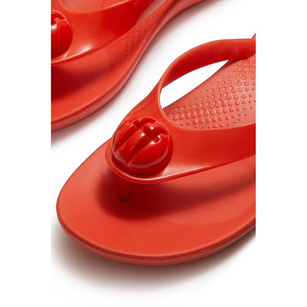 Women's Fitflop iQushion Glossy-Button Flip-Flops