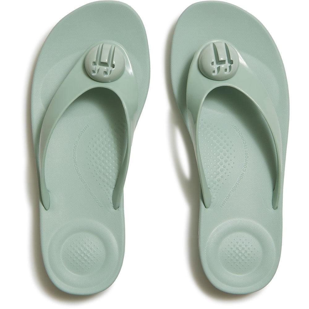 Women's Fitflop iQushion Glossy-Button Flip-Flops