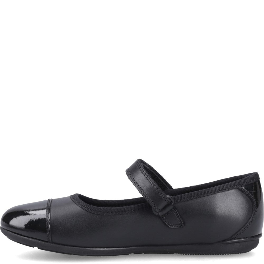 Girls' Hush Puppies Lottie Ballerina Junior School Shoes